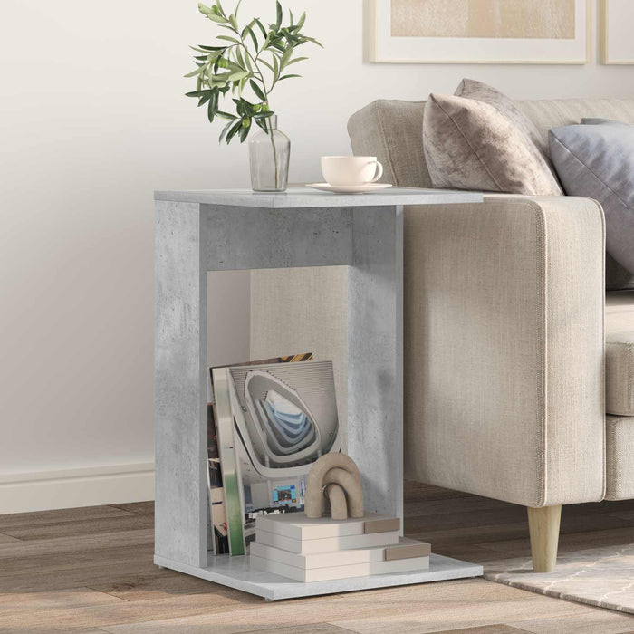 Masă laterală Gri din beton 40 x 38 x 62,5 cm Lemn compozit - WALTI WALTI