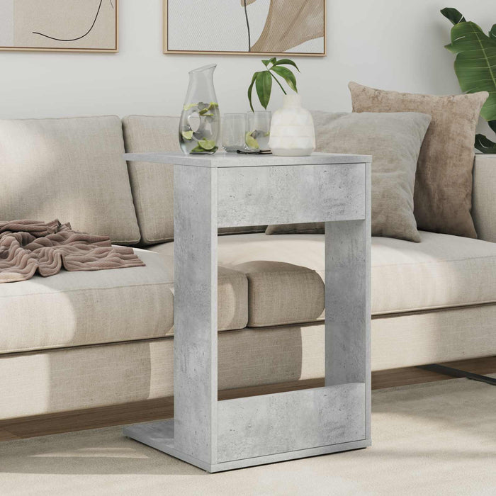 Masă laterală Gri din beton 40 x 38 x 62,5 cm Lemn compozit - WALTI WALTI
