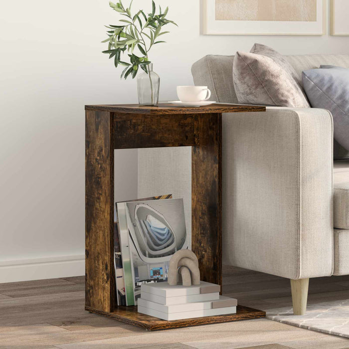 Masă laterală Stejar fumuriu 40 x 38 x 62,5 cm Lemn compozit - WALTI WALTI