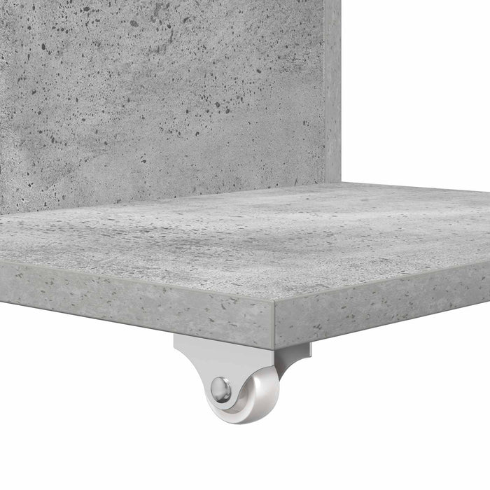 Masă laterală Gri din beton 40 x 35 x 60 cm Lemn compozit - WALTI WALTI