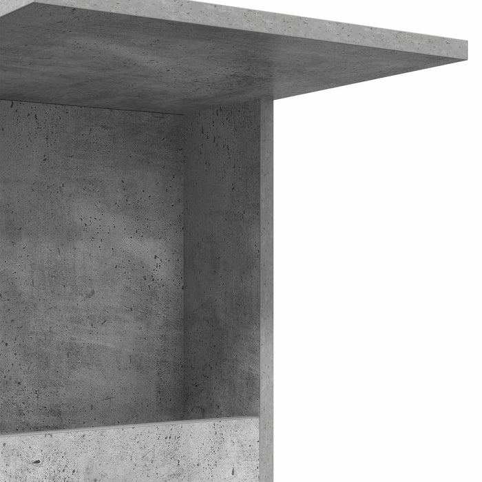 Masă laterală Gri din beton 40 x 35 x 60 cm Lemn compozit - WALTI WALTI