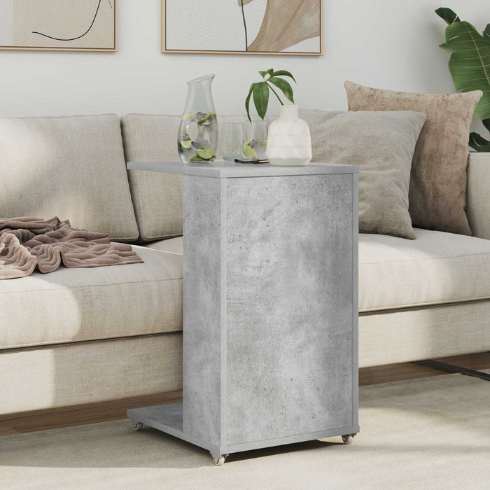 Masă laterală Gri din beton 40 x 35 x 60 cm Lemn compozit - WALTI WALTI