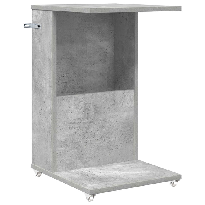 Masă laterală Gri din beton 40 x 35 x 60 cm Lemn compozit - WALTI WALTI
