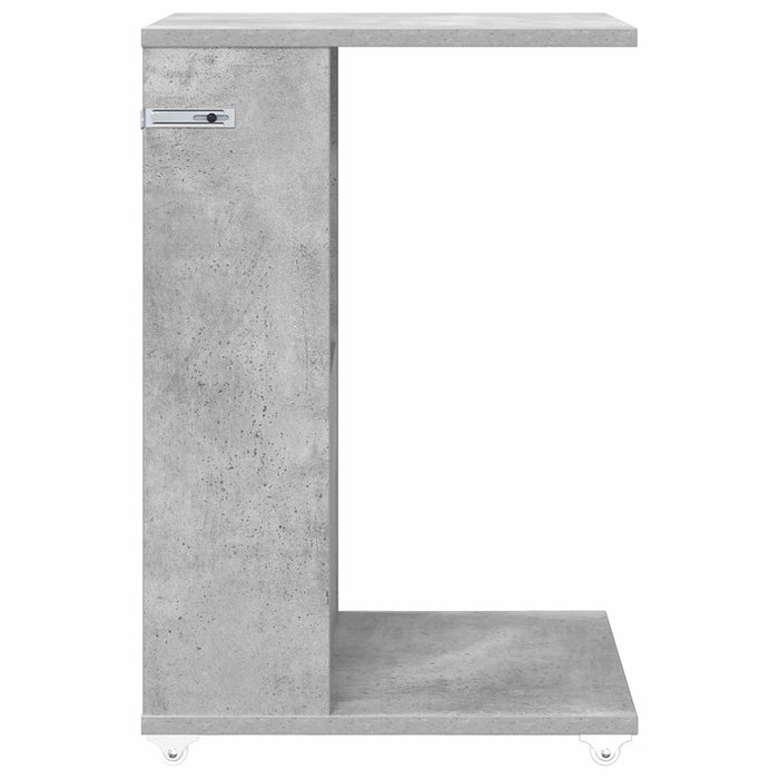 Masă laterală Gri din beton 40 x 35 x 60 cm Lemn compozit - WALTI WALTI
