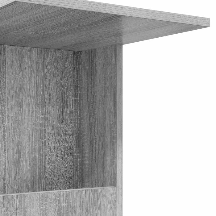 Masă laterală cu roata Gri Sonoma 40 x 35 x 60 cm Lemn compozit - WALTI WALTI