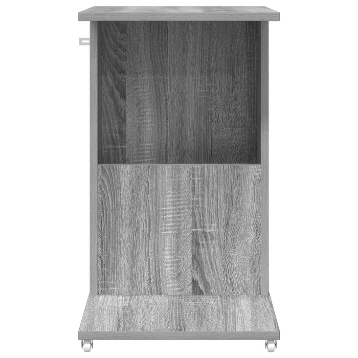 Masă laterală cu roata Gri Sonoma 40 x 35 x 60 cm Lemn compozit - WALTI WALTI