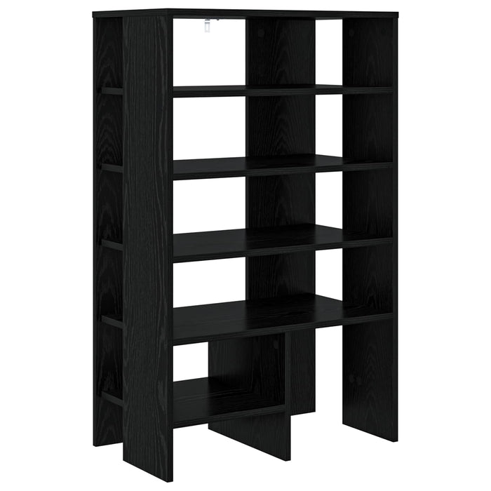 Dulap pentru pantofi cu raft 2 pcs Stejar Negru Lemn compozit - WALTI WALTI