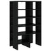 Dulap pentru pantofi cu raft 2 pcs Stejar Negru Lemn compozit - WALTI WALTI
