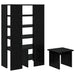 Dulap pentru pantofi cu raft 2 pcs Stejar Negru Lemn compozit - WALTI WALTI