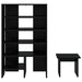 Dulap pentru pantofi cu raft 2 pcs Stejar Negru Lemn compozit - WALTI WALTI
