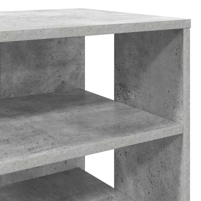 Dulap pentru pantofi cu raft 2 pcs Gri din beton Lemn compozit - WALTI WALTI