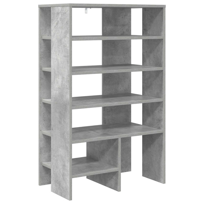 Dulap pentru pantofi cu raft 2 pcs Gri din beton Lemn compozit - WALTI WALTI