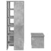 Dulap pentru pantofi cu raft 2 pcs Gri din beton Lemn compozit - WALTI WALTI