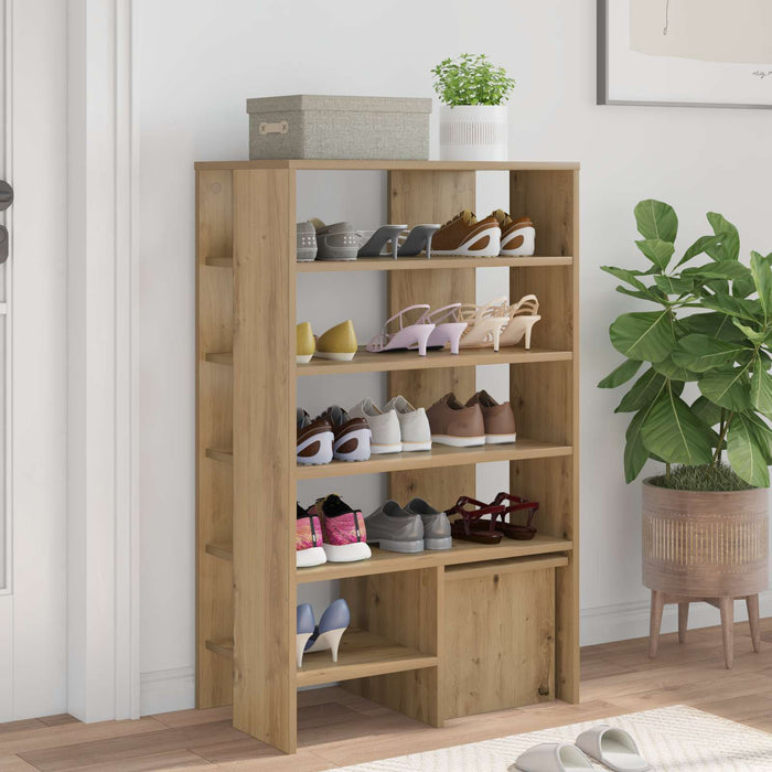 Dulap pentru pantofi 2 pcs Stejar Artizanal Lemn compozit - WALTI WALTI