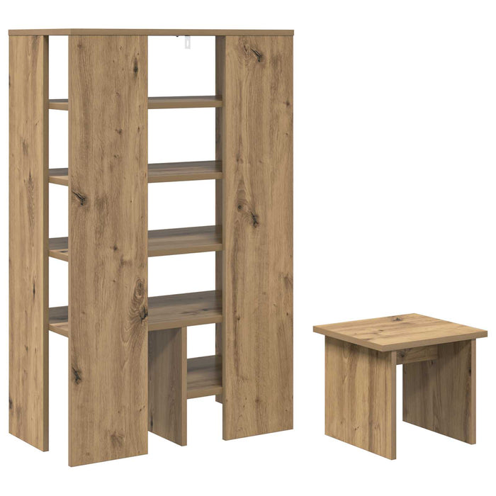 Dulap pentru pantofi 2 pcs Stejar Artizanal Lemn compozit - WALTI WALTI