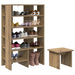 Dulap pentru pantofi 2 pcs Stejar Artizanal Lemn compozit - WALTI WALTI
