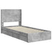 Cadru de pat cu depozitare și tăblie Gri Beton 75 x 190 cm - WALTI WALTI