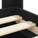 Cadru de pat cu depozitare și tăblie Negru 75 x 190 cm - WALTI WALTI