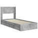Cadru de pat cu depozitare și tăblie Gri Beton 75 x 190 cm - WALTI WALTI
