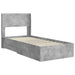 Cadru de pat cu depozitare și tăblie Gri Beton 75 x 190 cm - WALTI WALTI