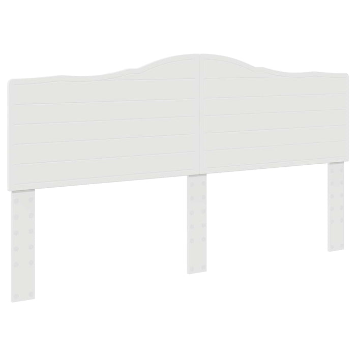 Cadru de pat cu headboard Alb 200 x 200 cm Lemn de pin masiv - WALTI WALTI