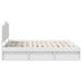 Cadru de pat cu headboard Alb 200 x 200 cm Lemn de pin masiv - WALTI WALTI