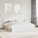 Cadru de pat cu headboard Alb 180 x 200 cm Lemn de pin masiv - WALTI WALTI