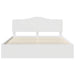 Cadru de pat cu headboard Alb 180 x 200 cm Lemn de pin masiv - WALTI WALTI