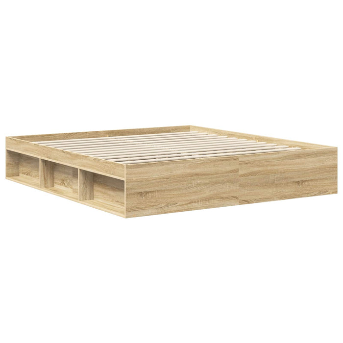 Cadru de pat cu headboard Sonoma 180 x 200 cm Lemn de pin masiv - WALTI WALTI