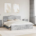 Cadru de pat cu headboard Beton 180 x 200 cm Lemn de pin masiv - WALTI WALTI