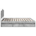 Cadru de pat cu headboard Beton 180 x 200 cm Lemn de pin masiv - WALTI WALTI