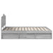 Cadru de pat Gri Sonoma 160 x 200 cm Lemn de pin masiv - WALTI WALTI