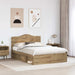 Cadru de pat Stejar artizanal 150 x 200 cm Lemn de pin masiv - WALTI WALTI
