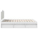 Cadru de pat cu headboard Alb 140 x 200 cm Lemn de pin masiv - WALTI WALTI
