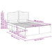 Cadru de pat cu headboard Sonoma 140 x 190 cm Lemn de pin masiv - WALTI WALTI