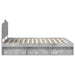 Cadru de pat cu headboard Beton 140 x 190 cm Lemn de pin masiv - WALTI WALTI