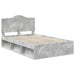 Cadru de pat Gri Concret 135 x 190 cm Lemn de pin masiv - WALTI WALTI