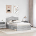 Cadru de pat Gri Sonoma 135 x 190 cm Lemn de pin masiv - WALTI WALTI