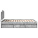 Cadru de pat cu headboard Beton 120 x 200 cm Lemn de pin masiv - WALTI WALTI