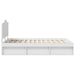 Cadru de pat cu headboard Alb 120 x 190 cm Lemn de pin masiv - WALTI WALTI