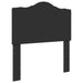 Cadru de pat cu headboard Negru 90 x 200 cm Lemn de pin masiv - WALTI WALTI