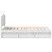 Cadru de pat cu headboard Alb 75 x 190 cm Lemn de pin masiv - WALTI WALTI