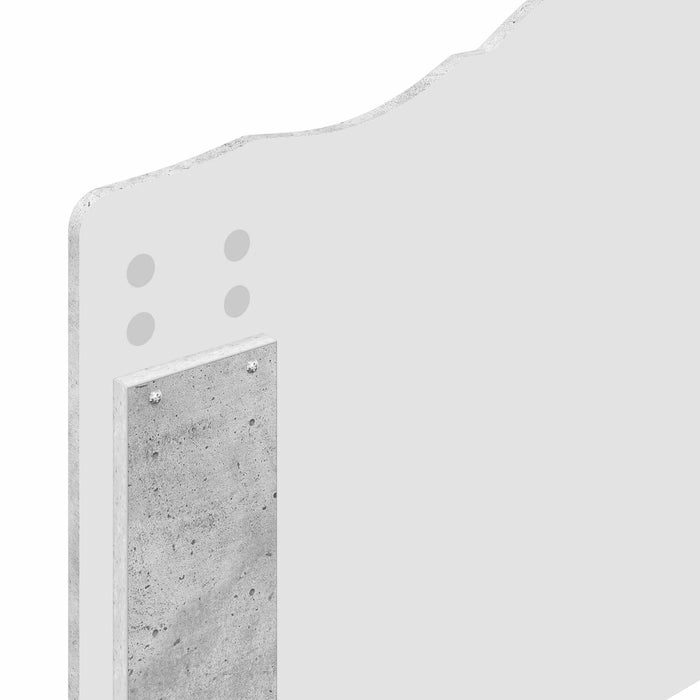 Cadru de pat Gri Concret 75 x 190 cm Lemn de pin masiv - WALTI WALTI