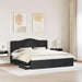 Cadru de pat cu sertar Negru 200 x 200 cm Lemn Ingineresc - WALTI WALTI