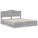 Cadru de pat cu sertar Gri Sonoma 200 x 200 cm Lemn Ingineresc - WALTI WALTI