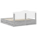 Cadru de pat cu sertar Gri Sonoma 200 x 200 cm Lemn Ingineresc - WALTI WALTI