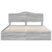 Cadru de pat cu sertar Gri Sonoma 200 x 200 cm Lemn Ingineresc - WALTI WALTI