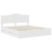 Cadru de pat cu sertar Alb 180 x 200 cm Lemn Ingineresc - WALTI WALTI