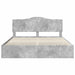 Cadru de pat Gri din beton 180 x 200 cm Lemn Ingineresc - WALTI WALTI