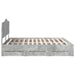 Cadru de pat Gri din beton 180 x 200 cm Lemn Ingineresc - WALTI WALTI